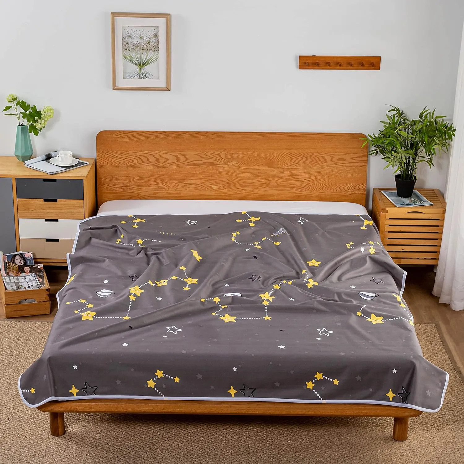 WenBags Bed Pads for Incontinence Washable 40*60,Large Reusable Waterproof Mattress Protector Pad,Pee Pads for Adults Elderly Pets or Kids Bed Wetting Protection, Hospital (Polyester)