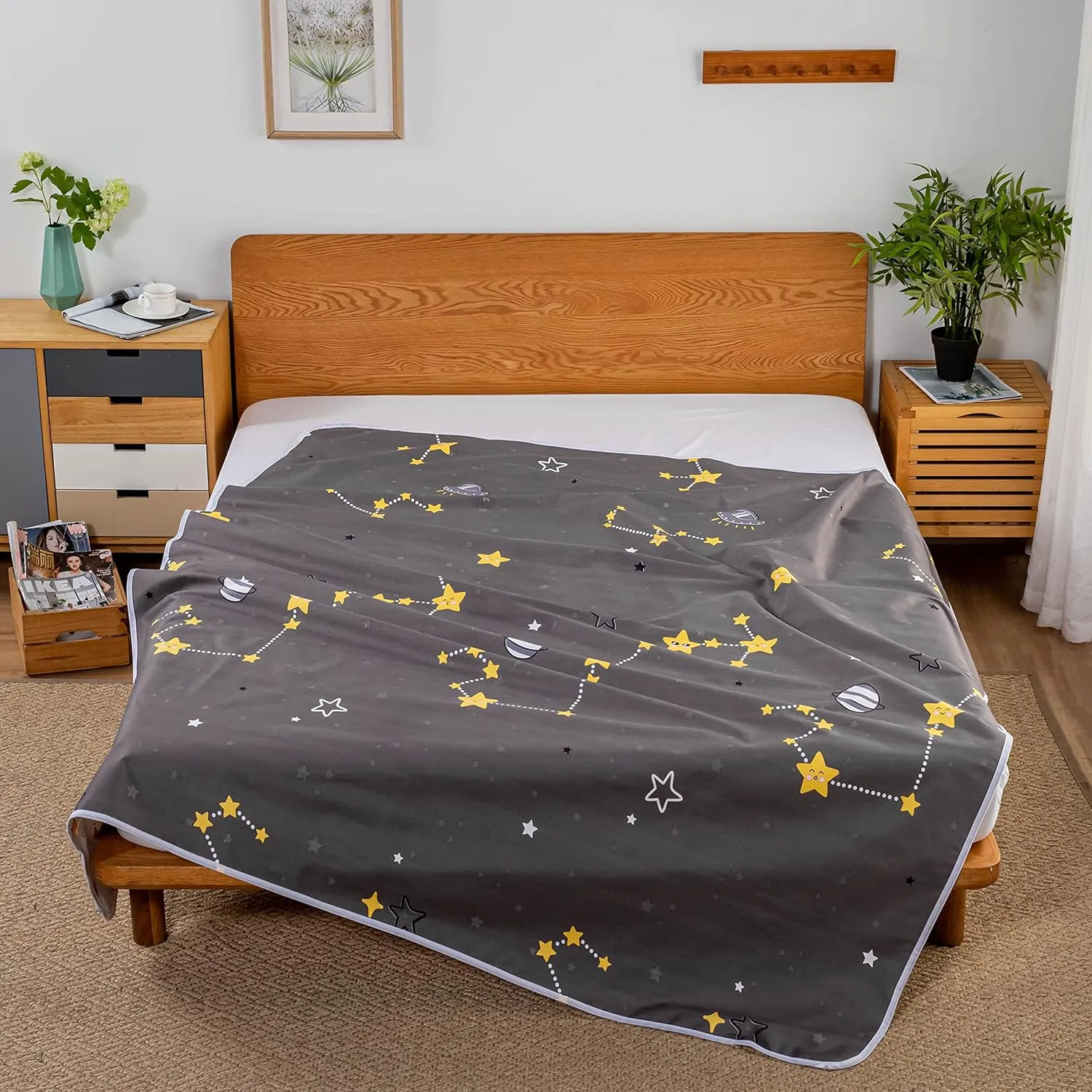 WenBags Bed Pads for Incontinence Washable 40*60,Large Reusable Waterproof Mattress Protector Pad,Pee Pads for Adults Elderly Pets or Kids Bed Wetting Protection, Hospital (Polyester)
