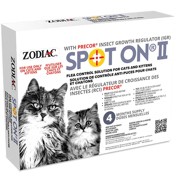 Zodiac Spot On II Flea Control for Cats & Kittens
